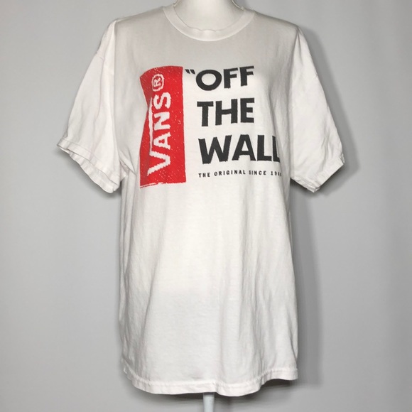 vans off the wall t shirt white